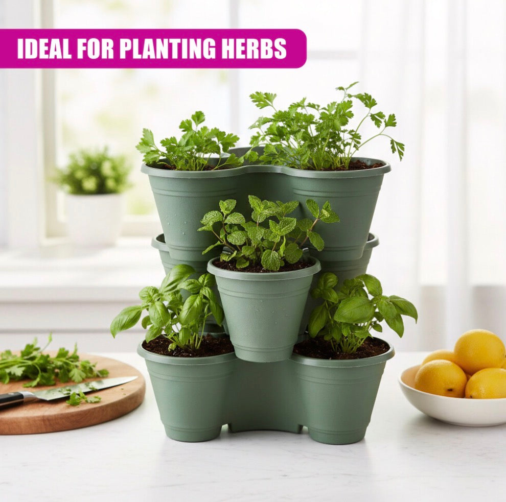 Stackable Strawberry Planters Set of 6