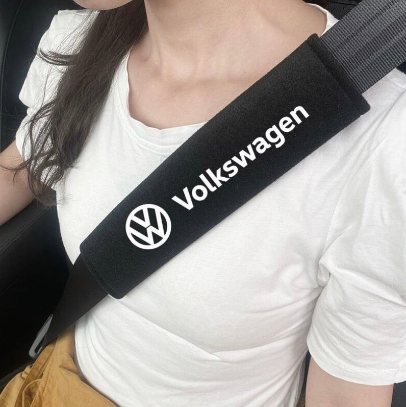 1Pair Car Seat Belt Shoulder Pads - Volkswagen