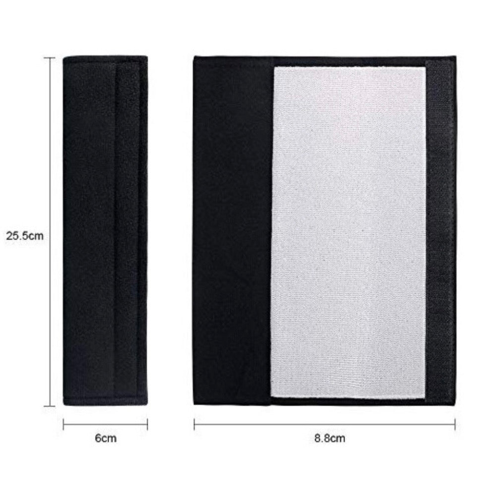 1 pair Car Seat Belt Shoulder Pads - black