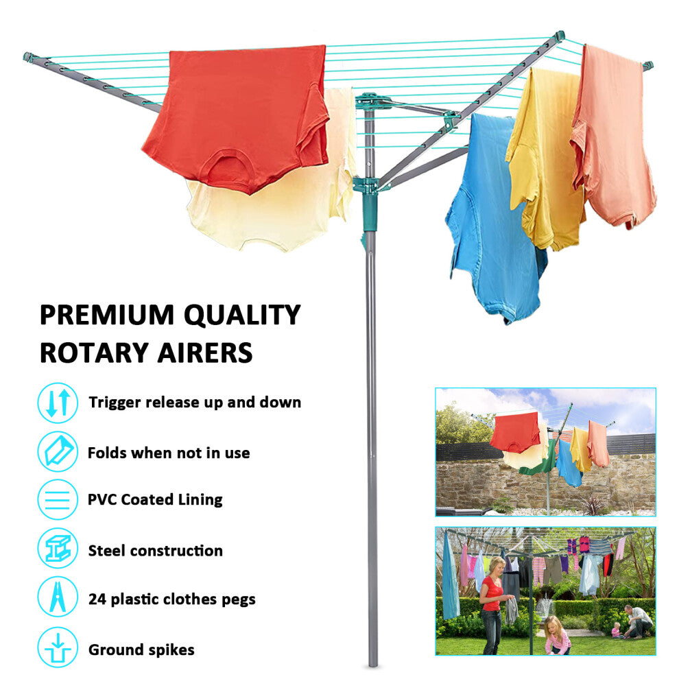 Rotary washing line 50M - 4 arms