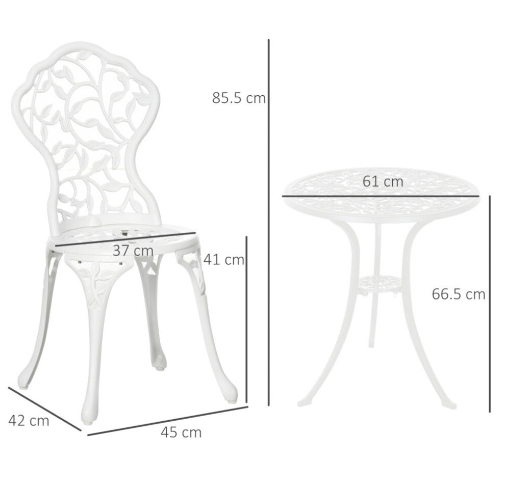 Bistro Set - White