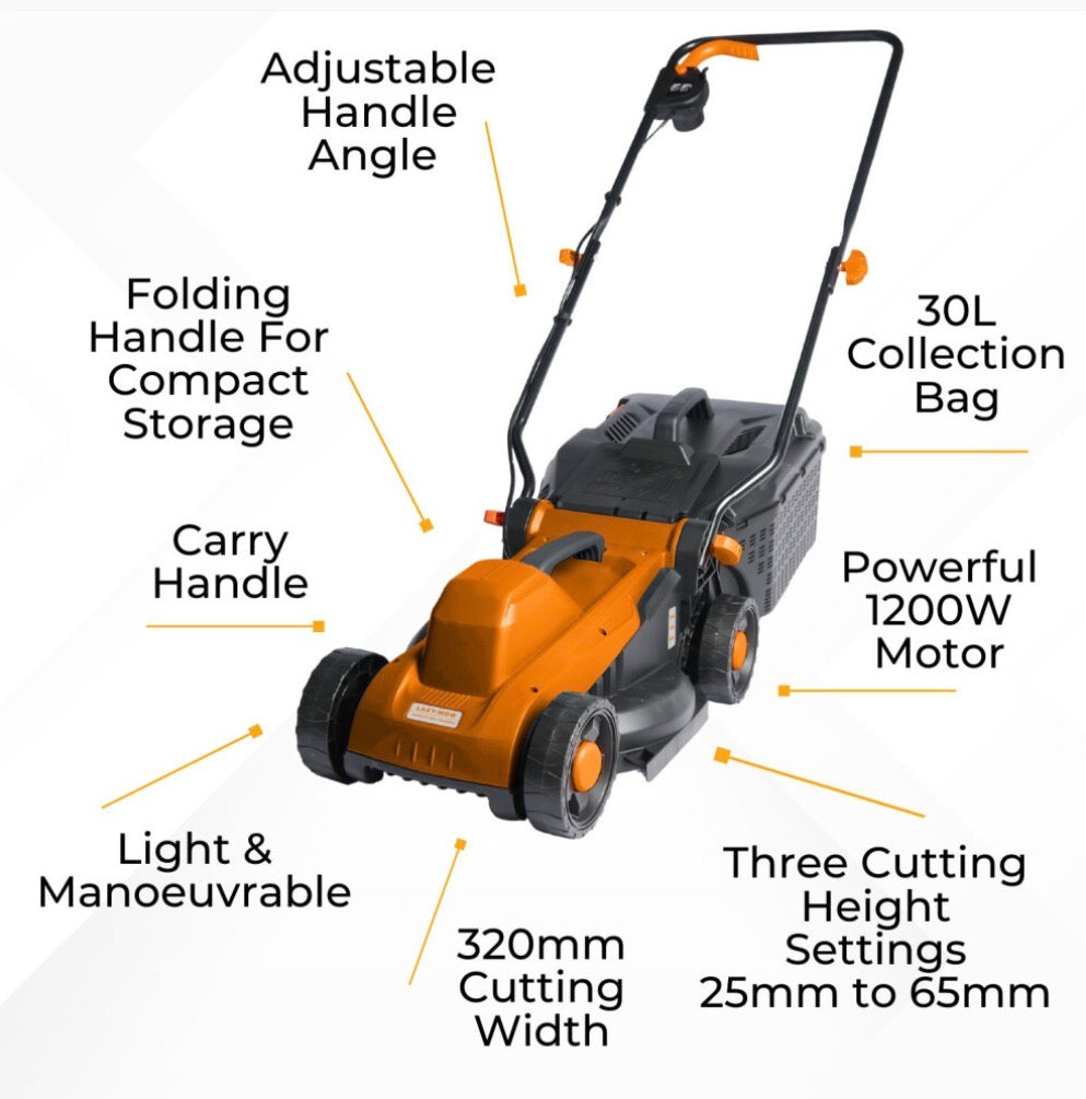 Electric Lawn Mower 1200W